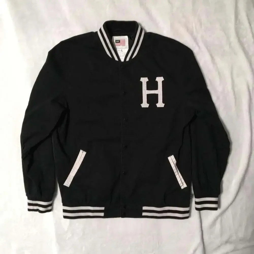 HUF black varsity